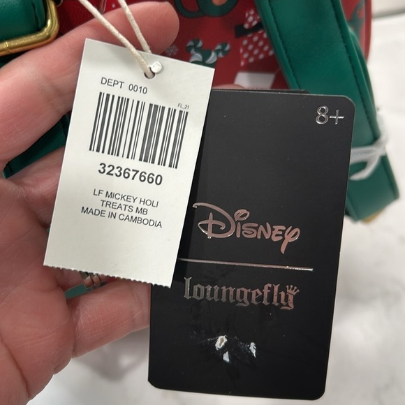 Loungefly Disney Mickey Mouse Holiday Sweets & Treats Mini Backpack NWT! - Picture 10 of 16